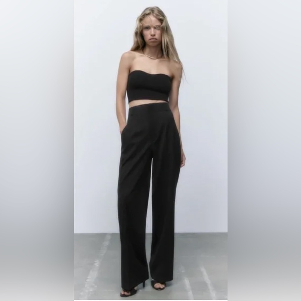 zara high-waist trousers reference number: 8115/420